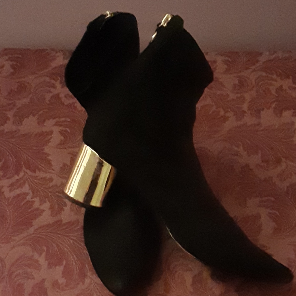 Black Suede Zara Basic Collection Ankle Boots - image 1